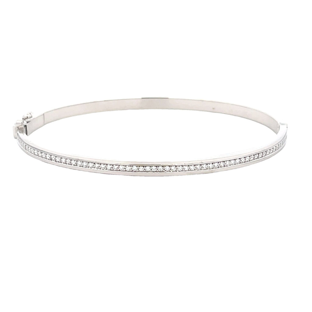 Platinum Diamond Bangle