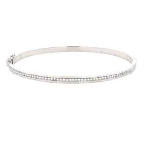Platinum Diamond Bangle