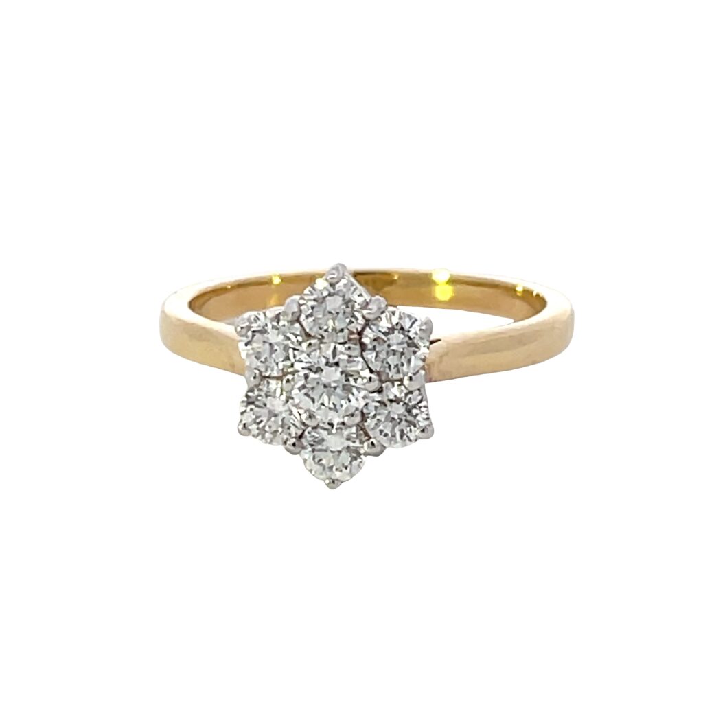 Diamond Cluster Ring