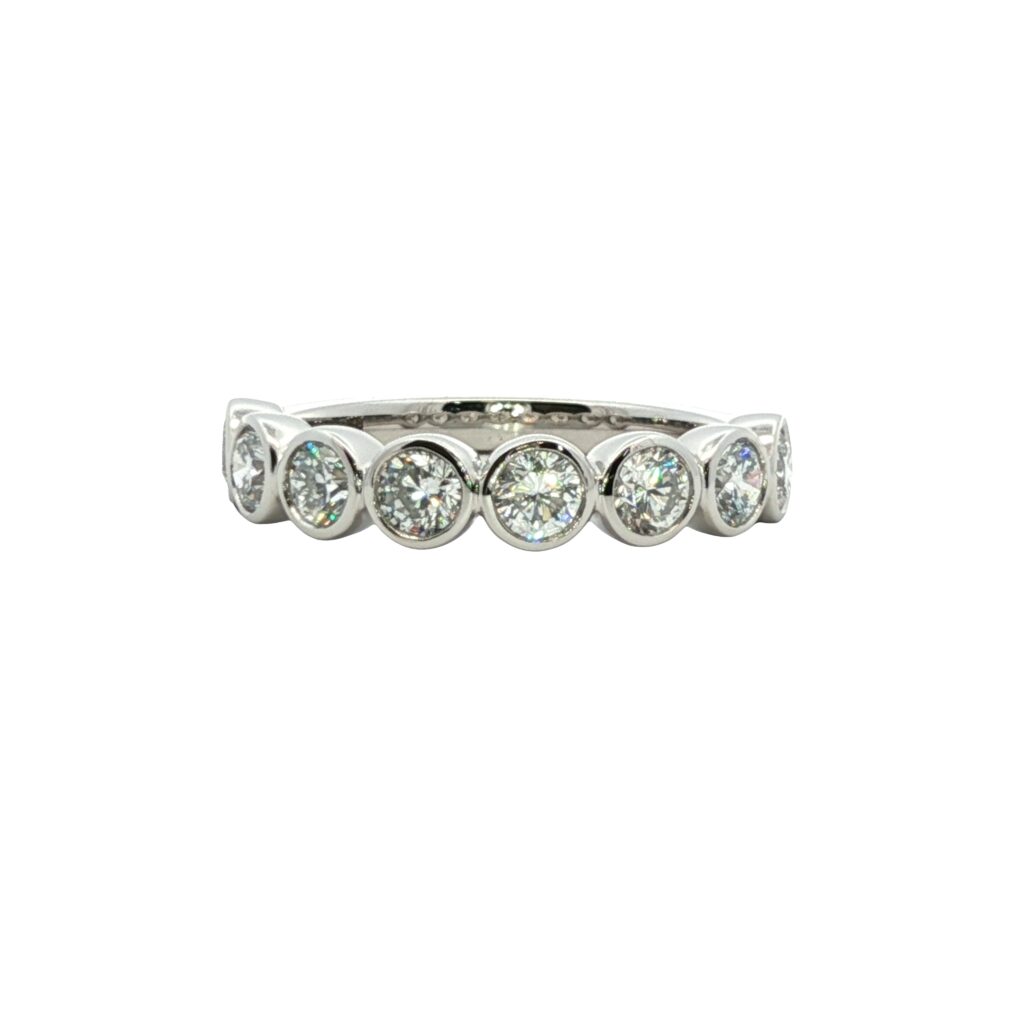 Platinum Half Eternity Ring