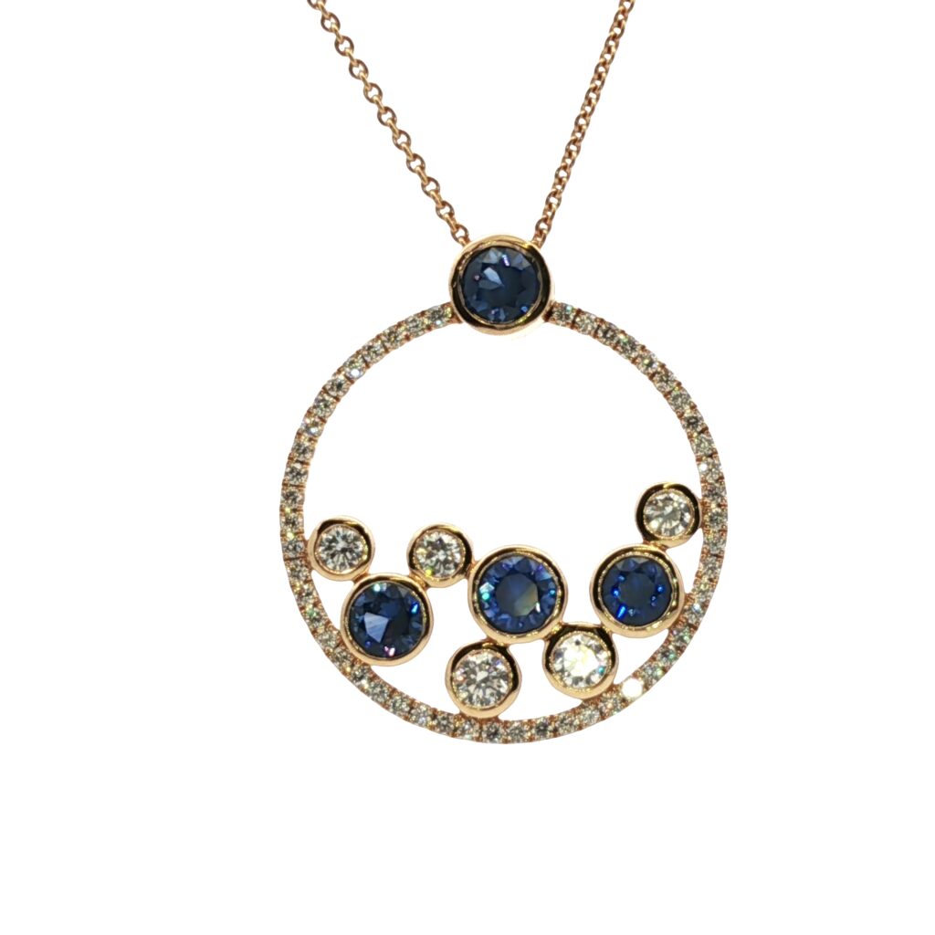 Sapphire & Diamond Necklace