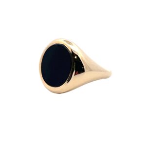Gents Oval Onyx Signet Ring