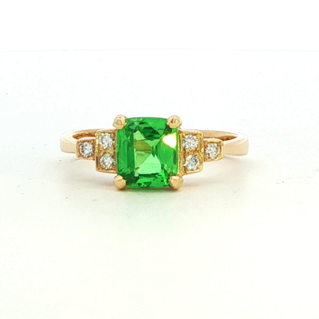 Tsavorite Garnet Ring